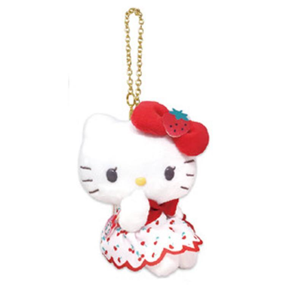 Sanrio｜Mezzo Piano Rabbit Berrier-chan Cherry Dress Mascot Holder /Plush Keychain｜15cm approx.