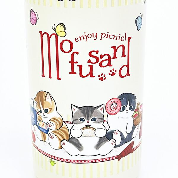 Mofusand｜ Stainless Steel One Push Bottle - Cat Enjoy Picnic｜480ml
