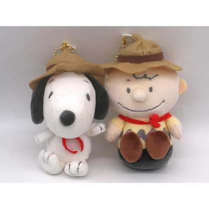 Snoopy｜PEANUTS Snoopy &amp; Charlie Brown Mascot Holder /Plush Keychain｜H180 x W130 x D70mm approx.