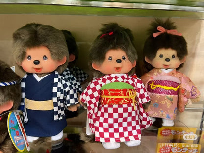 Monchhichi｜Checkered Kimono Plush Dolls/Plush Toy