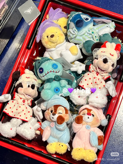 Disney｜Pajama Style Mascot Holder /Plush Keychain｜19.5×12×6.5cm approx.