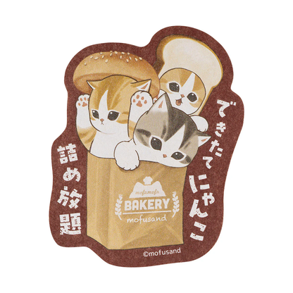 Mofusand｜Mofumofu Bakery Smartphone-sized sticker｜H76 x W66mm approx.