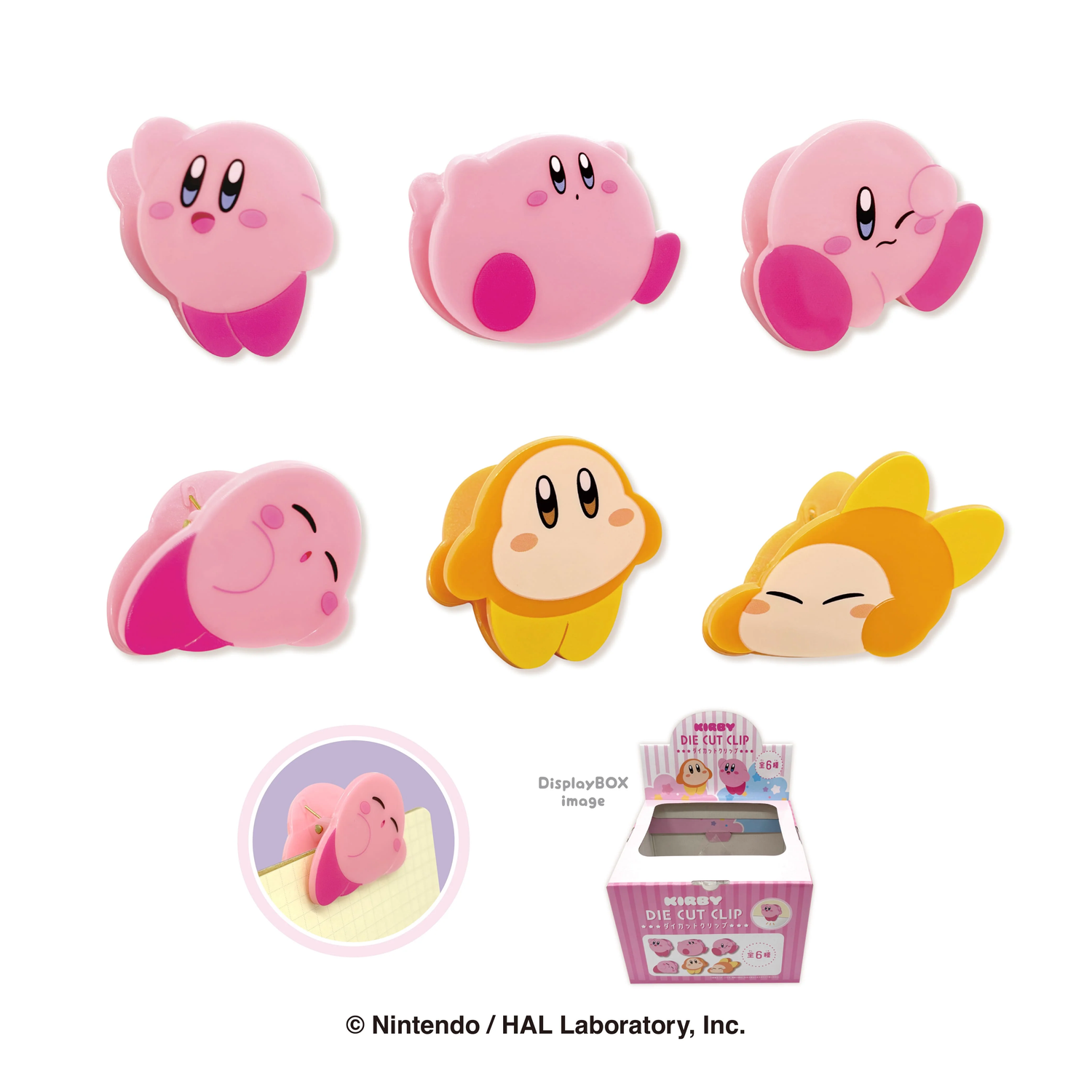 Kirby｜Kirby &amp; Waddle Dee Acrylic Clip mystery bag/blind box/All 6 types｜1pcs