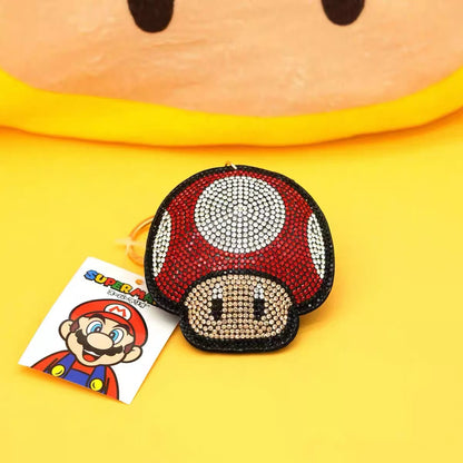 Nintendo｜Mario Glitter Deco Key Holder Keychain/Keyring｜88×85×20mm approx.