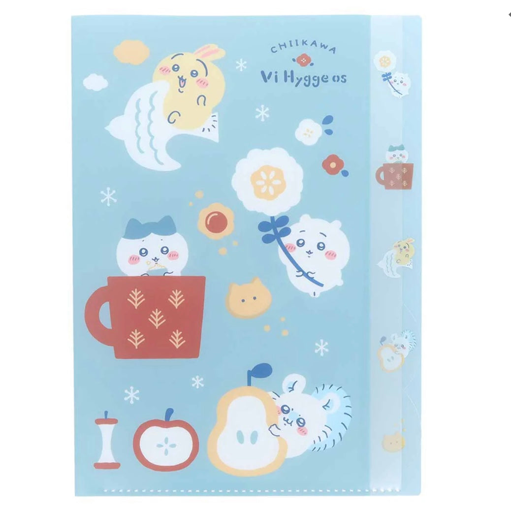 Chiikawa 吉伊卡哇｜可爱透明5p多用途文件夹｜约 H310 x W225 x D2mm