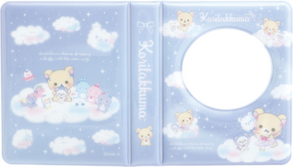 Rilakkuma轻松熊｜San-X天空白云棉花糖系列软软外壳镂空收藏卡册/相册/邮票册｜約108×85×20mm