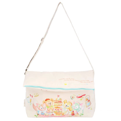 Disney迪士尼｜东迪梦幻奇妙厨房系列大容量印花图案斜挂包/正反面都可爱