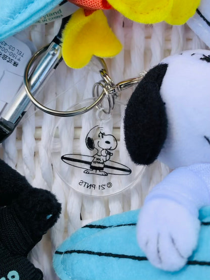 Snoopy｜HAWAII夏威夷限定晒黑的小黑仔们挂件/包挂｜约H19 x W11 x 14cm