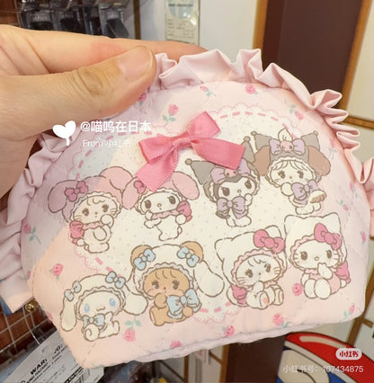 Sanrio｜Mikko Illustrations Characters Pouch｜13cm W x 7cm D x 9.5cm approx.