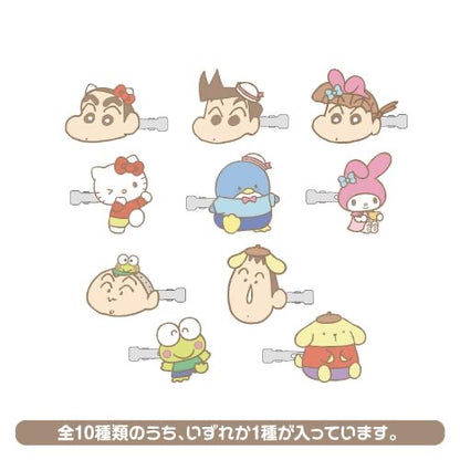 Sanrio｜Crayon shin-chan蜡笔小新联名发夹/前发夹盲盒｜1枚入｜约W70mm×H75mm