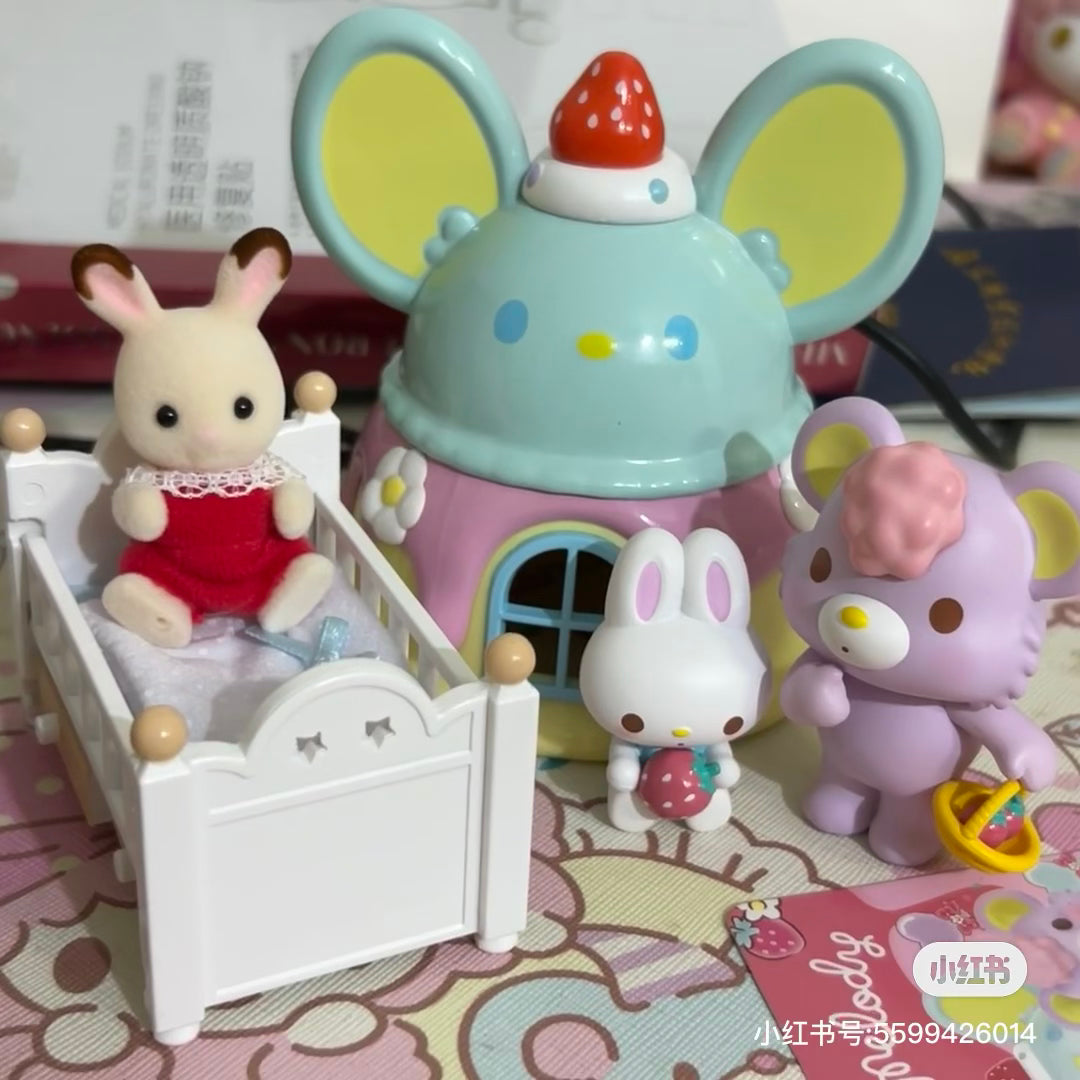 SylvanianFamilies森贝儿家族｜Chocolate Rabbit Baby Set巧克力兔宝宝家具套组5017