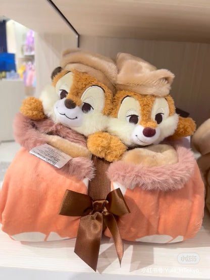 Disney｜毛茸茸角色公仔盖毯/可拆分成玩偶?毯子｜高約 70 x 寬 100cm