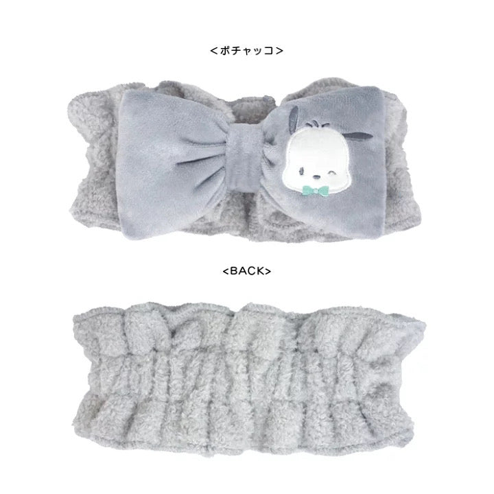 Sanrio｜吸水速干柔软发带/洗脸用发箍｜W24 x H7cm