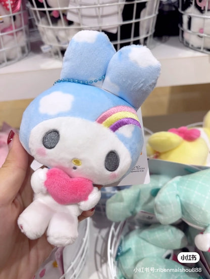 Sanrio｜My Melody 50th Anniversary Mascot Holder /Plush Keychain｜10×6.5×15cm approx.