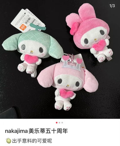 Sanrio｜My Melody 50th Anniversary Mascot Holder /Plush Keychain｜10×6.5×15cm approx.