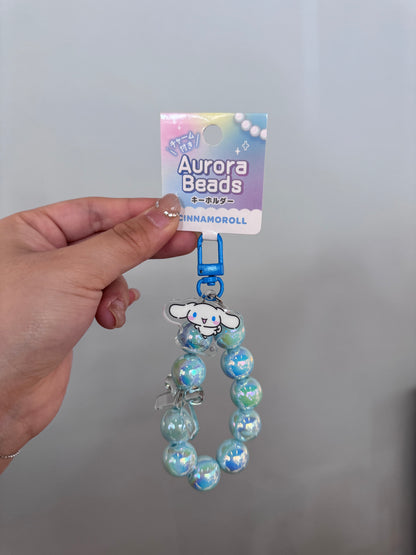 Sanrio三丽鸥｜Aurora Beads Acrylic Charm Keychain ｜ W55 x H165 x D15mm approx.