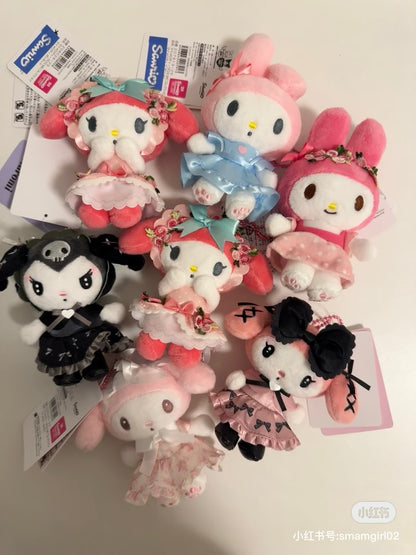Sanrio｜My Melody 50th Anniversary  Mascot Holder /Plush Keychain｜H11.5 x W11 x D6cm approx.✔️