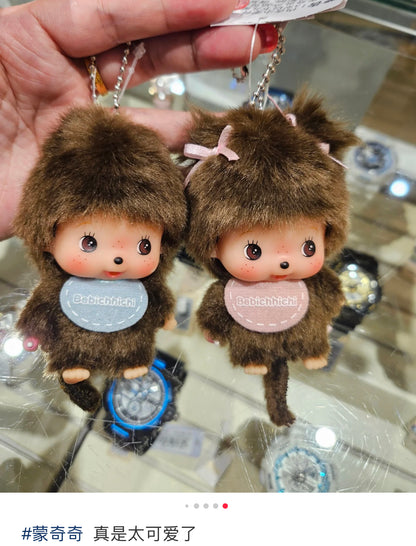 【limit 1】Monchhichi｜Big Face Bebichhichi Mascot Holder /Plush Keychain｜  9.7 x 5.8 x 4.7 cm approx.