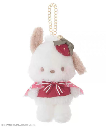 Sanrio｜Maison de FLEUR (Strawberry Newspaper Collaboration Mascot Holder /Plush Keychain/mdf