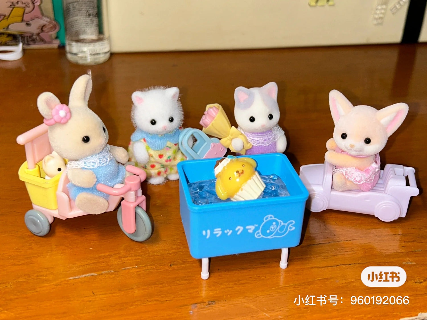 SylvanianFamilies森贝儿家族｜Fennec Fox Twins耳阔狐双胞胎宝宝推车套组/玩具/过家家5697