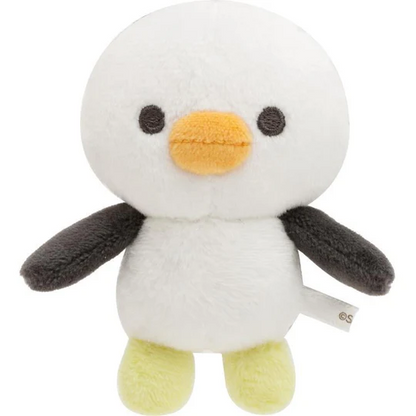 Rilakkuma轻松熊｜ Favorite Things Plush Smartphone Stand San-X毛绒玩偶手机支架/衣服和企鹅可分离｜约180×140×110mm
