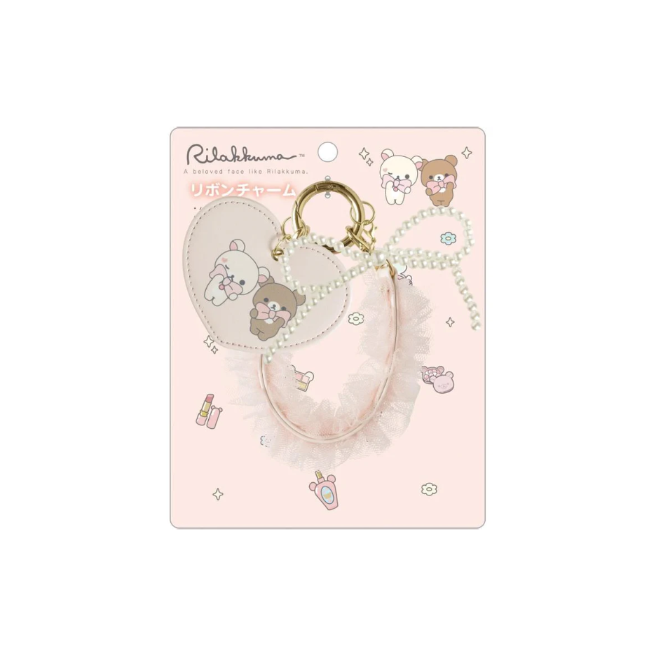 Rilakkuma｜Makeup Rilakkuma Tulle Ribbon Pink Mascot Bag Charm｜ 165×130mm approx.