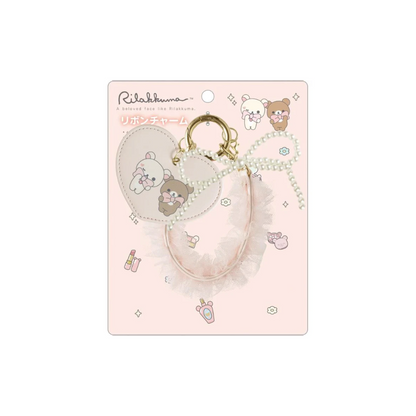 Rilakkuma｜Makeup Rilakkuma Tulle Ribbon Pink Mascot Bag Charm｜ 165×130mm approx.