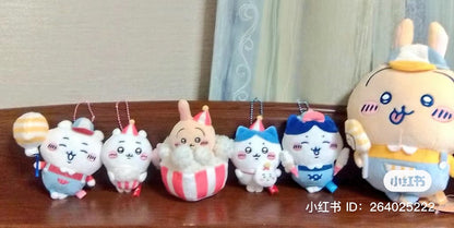 【限购1】Chiikawa 吉伊卡哇｜Rando UkikiMascot游乐园系列毛绒玩偶挂件/包挂｜约H115×W105×D50mm