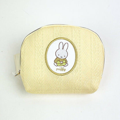 Miffy｜accessory case spring knit series pouch｜11cm x 14.5cm x 3cm approx.