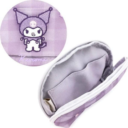 Sanrio｜半透明纱网防水收纳包/化妆包/内有夹层/背后可放纸巾｜約H105×W145×D35mm