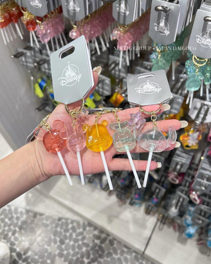 Disney迪士尼｜可爱角色大头棒棒糖挂件｜全長:約 11.5(cm)