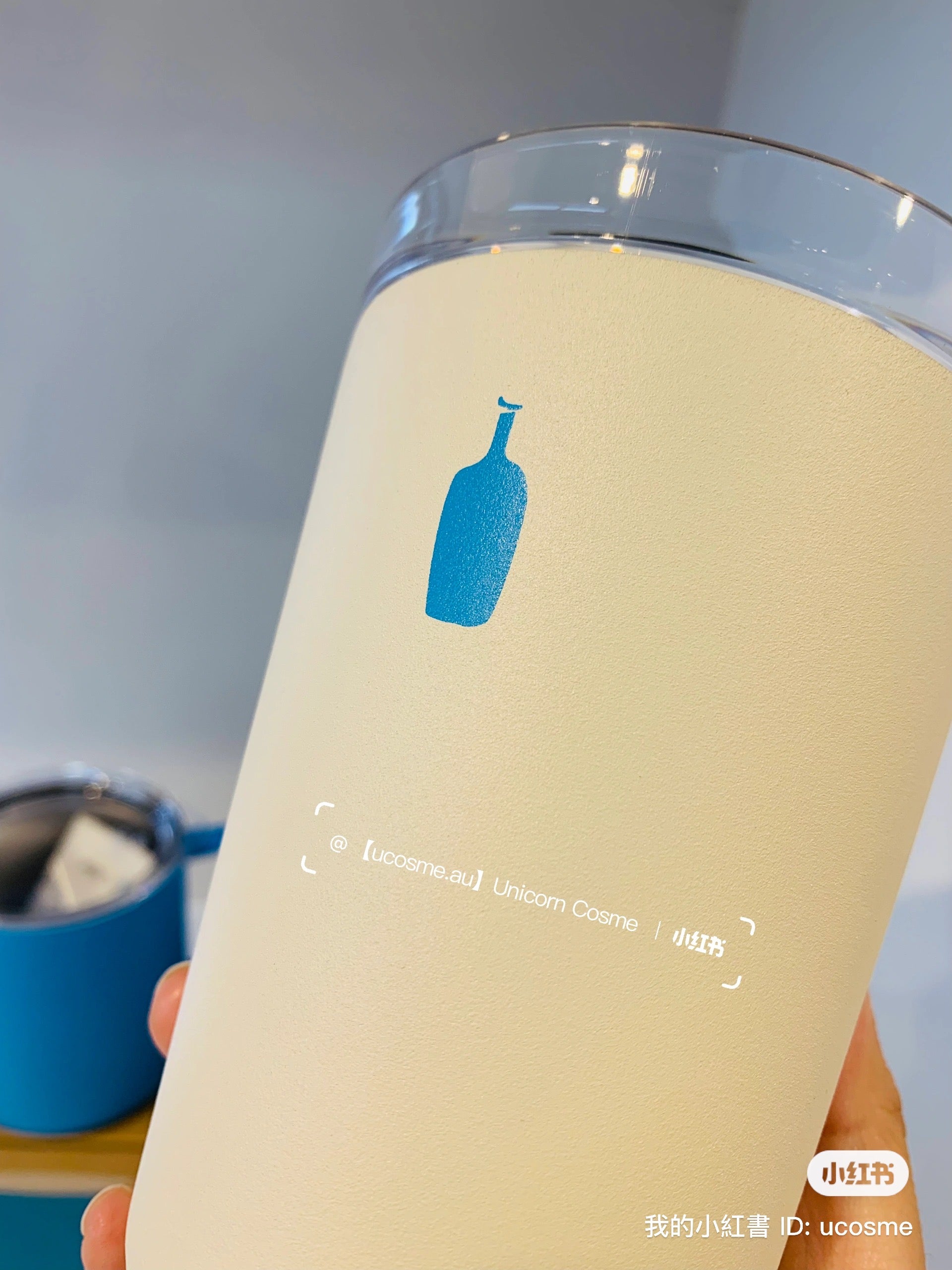 Blue bottle coffee｜KINTO TO GO TUMBLER限定奶白磨砂感不锈钢便携保温杯/保冷杯｜350ml