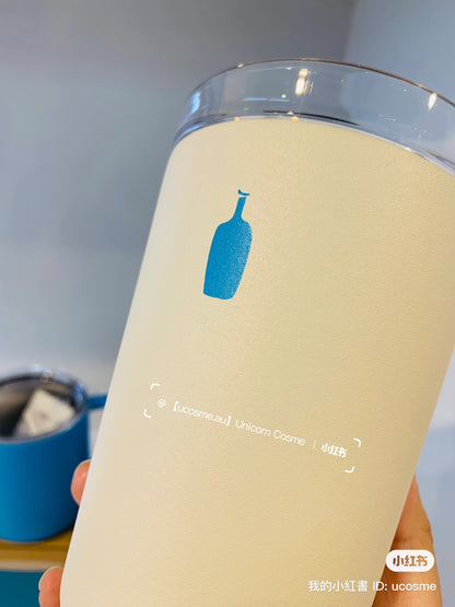 Blue bottle coffee｜KINTO TO GO TUMBLER限定奶白磨砂感不锈钢便携保温杯/保冷杯｜350ml
