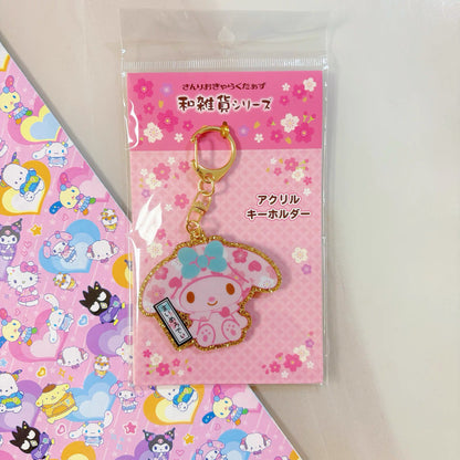 Sanrio｜ Sakura Acrylic Keychain/Keyring｜59x64x3mm approx.