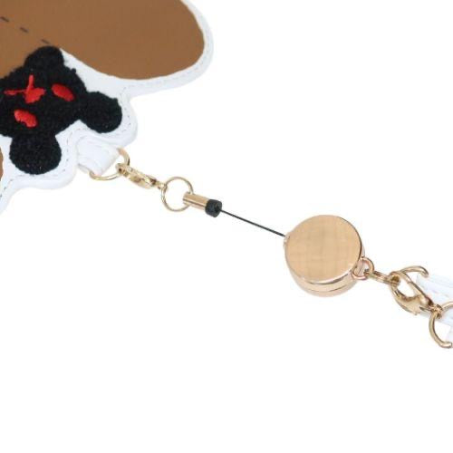 The bear’s school上学熊｜大脸熊头可伸缩卡包｜约145x125x10mm