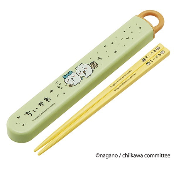 chiikawa｜抗菌耐高温洗碗机可用便携餐具盒+筷｜16.5cm