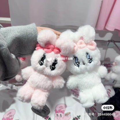 EstherBunny艾丝乐小兔｜奶油兔长毛超软萌挂件｜高约10cm