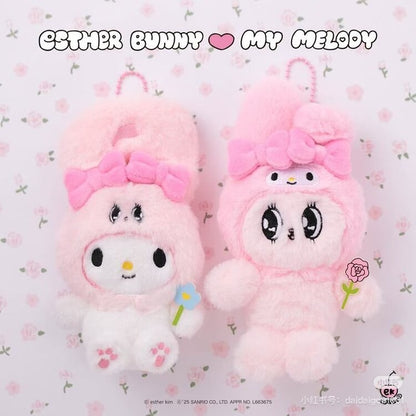 Esther Bunny｜My Melody Flower Mascot Holder /Plush Keychain