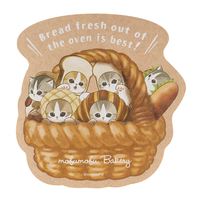 Mofusand｜Mofumofu Bakery BIG Sticker ｜H120 x W119mm approx.