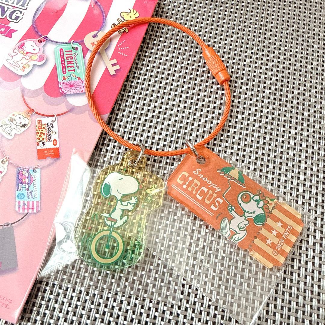 Snoopy｜Peanuts Fun! Fun! Amusement Wire Key Ring Charm Keychain mystery bag/blind box/All 10 types｜1pc
