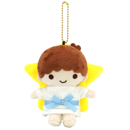 Sanrio｜Little Twin Stars Collection 70s Angel Retro Mascot Holder /Plush Keychain｜12×6×13cm approx.