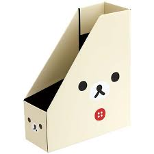 Rilakkuma｜Face Vertical Desk Organizer Magazine Rack｜310×255×100mm approx.