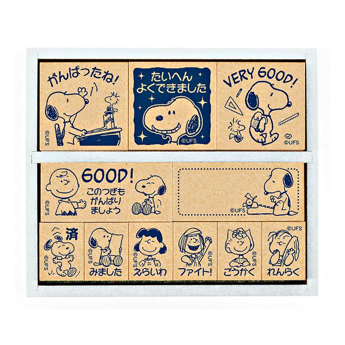 Snoopy｜Peanuts Wooden Reward Stamp Set ｜101×26×86mm approx.