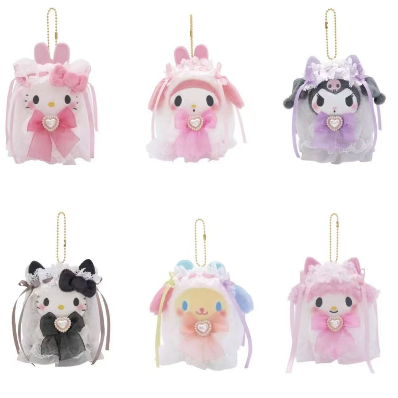 Sanrio｜Lolita Ghost Mascot Holder /Plush Keychain｜W7 x H11cm approx