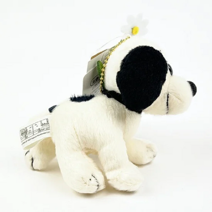 Snoopy｜Peanuts First Snoopy Keychain Mascot Plush Toy75周年限定头顶花花史努比毛绒玩偶挂件/包挂｜12cm×7cm×4cm approx.