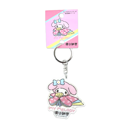 Sanrio｜Genji Story Acrylic Keychain/Keyring｜Ｈ70×Ｗ60×D3ｍｍ approx.