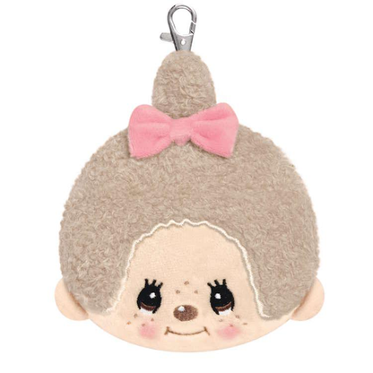 Monchhichi｜Plush Pass Case with Pouc｜H141 x W127 x D60mm approx.
