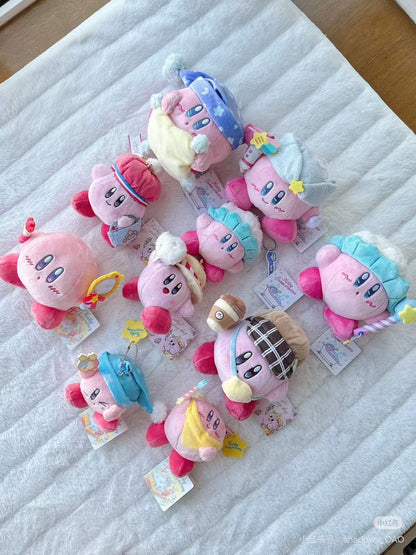 Kirby星之卡比｜San-ei Kirby Of The Stars Sunny Day Plush Exciting Outing Kirby超可爱星之卡比郊游系列喝咖啡毛绒玩偶/公仔｜约10.3 x 15.6 x 17.1cm
