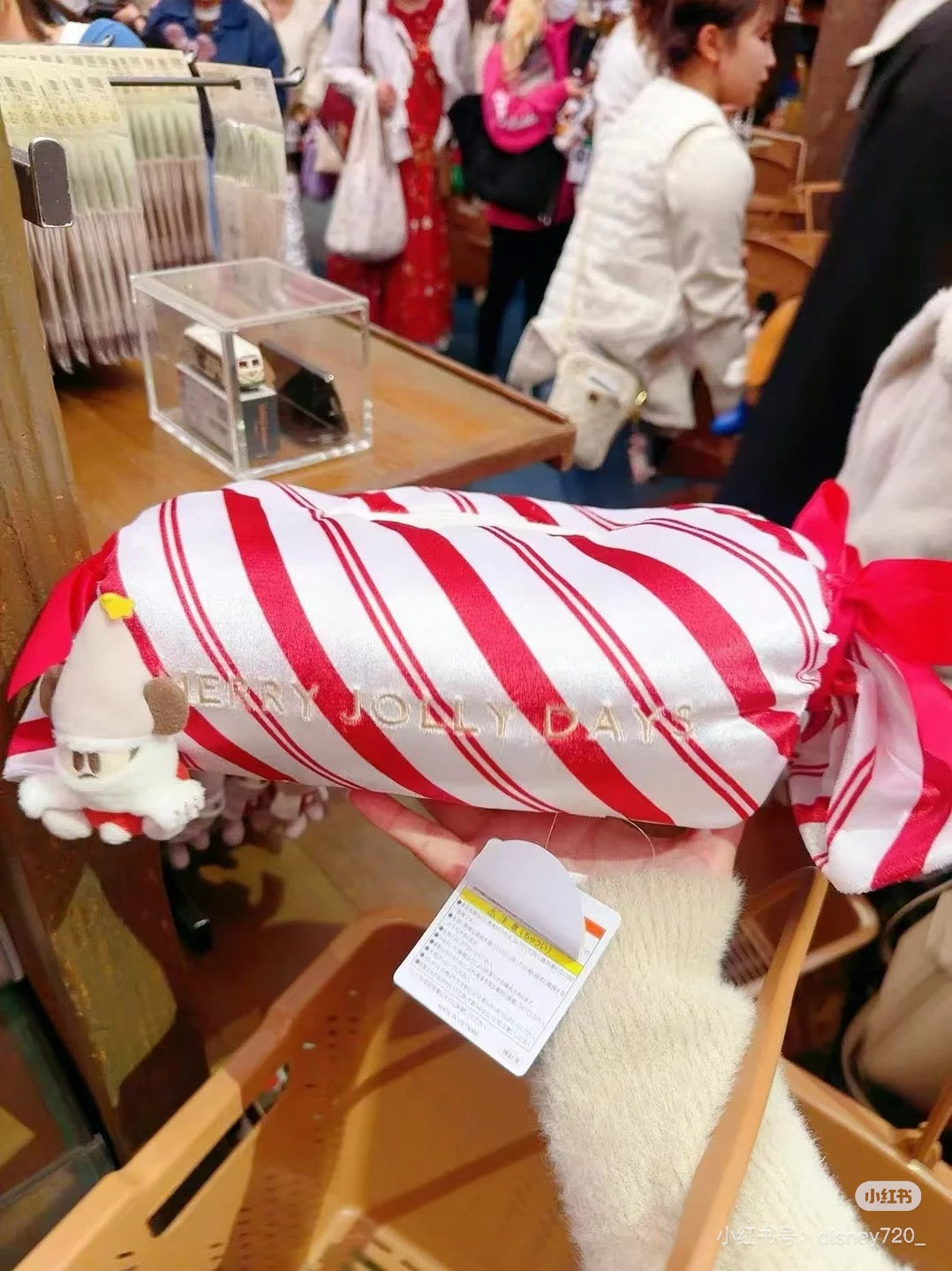 Disney迪士尼 ｜Merry Lil RingRing Mickey 东迪2024圣诞精灵妖精米奇系列糖果造型毛绒玩偶装饰玩偶纸巾盒/抽纸盒