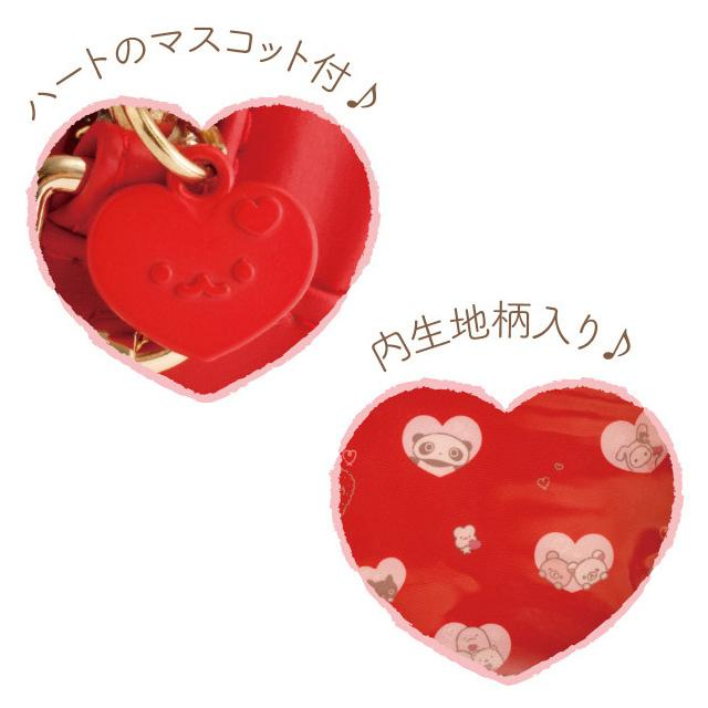 Sanx｜Universe Heart Red Clear Pouch｜140×165×50mm approx.